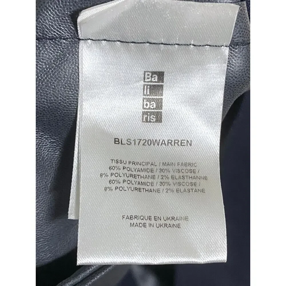 Balibaris Men L Hooded Jacket Blue Full Zip Minimalist Urban Utility Utilitarian